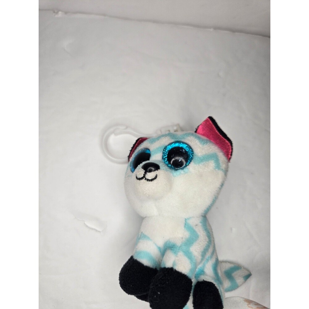 Ty Beanie Boos Key Clip - PIPER the Fox 3" (Claire's Exclusive) Chevron